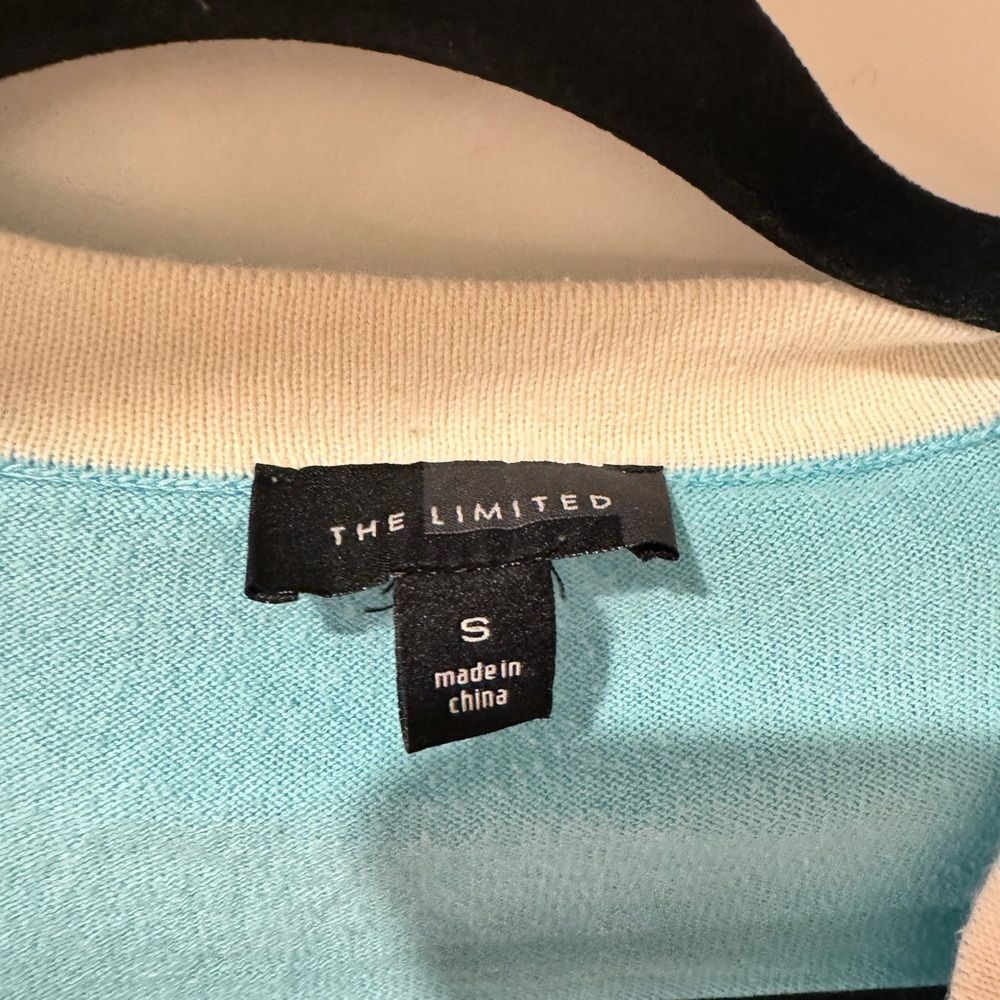 The Limited Sky Blue Cardigan with Ivory Accents - Picture 2 of 5